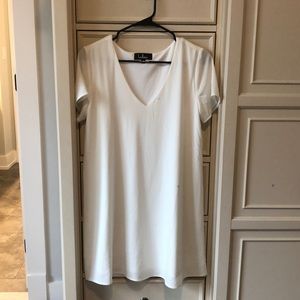 Plain white t-shirt dress